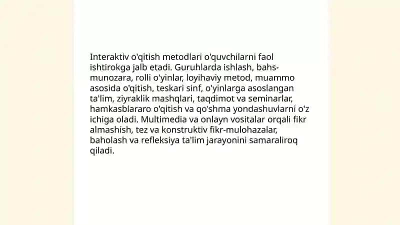 Ta'lim metodlari va vositalari 4