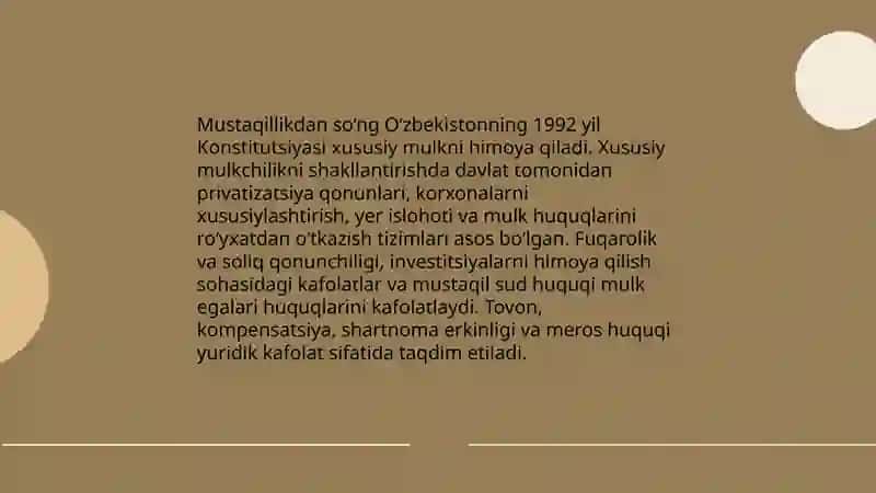 Xususiy mulkchilikning shakillanishi 4