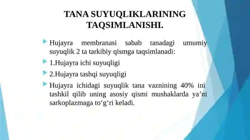 ORGANIZMNING BIOLOGIK SUYUQLIKLARI 4