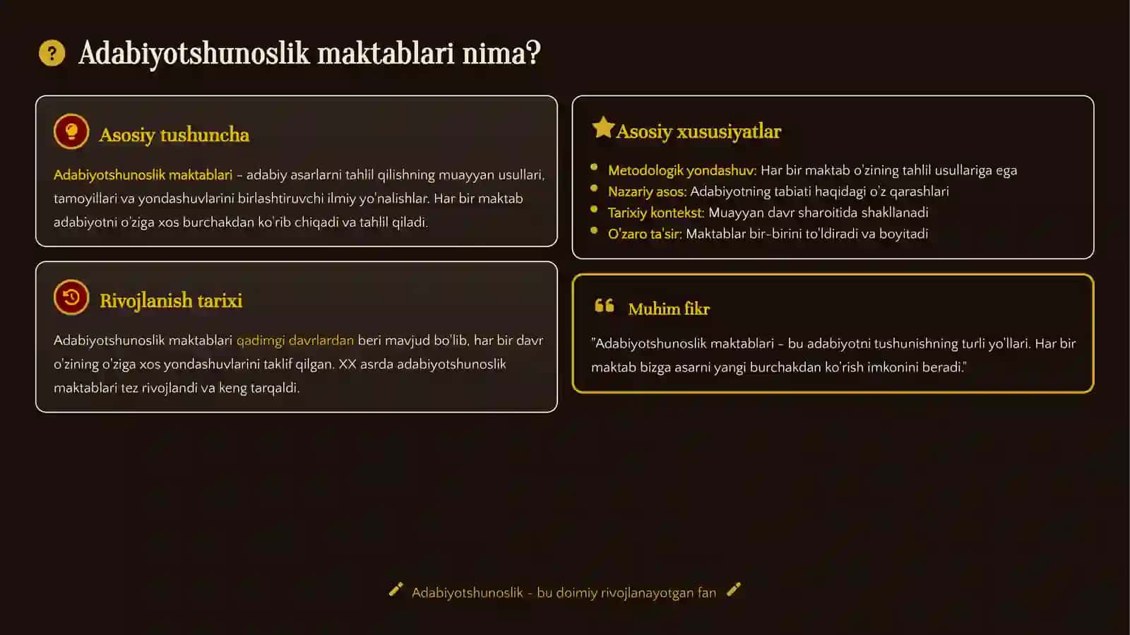 Adabiyotshunoslik Maktablari 4