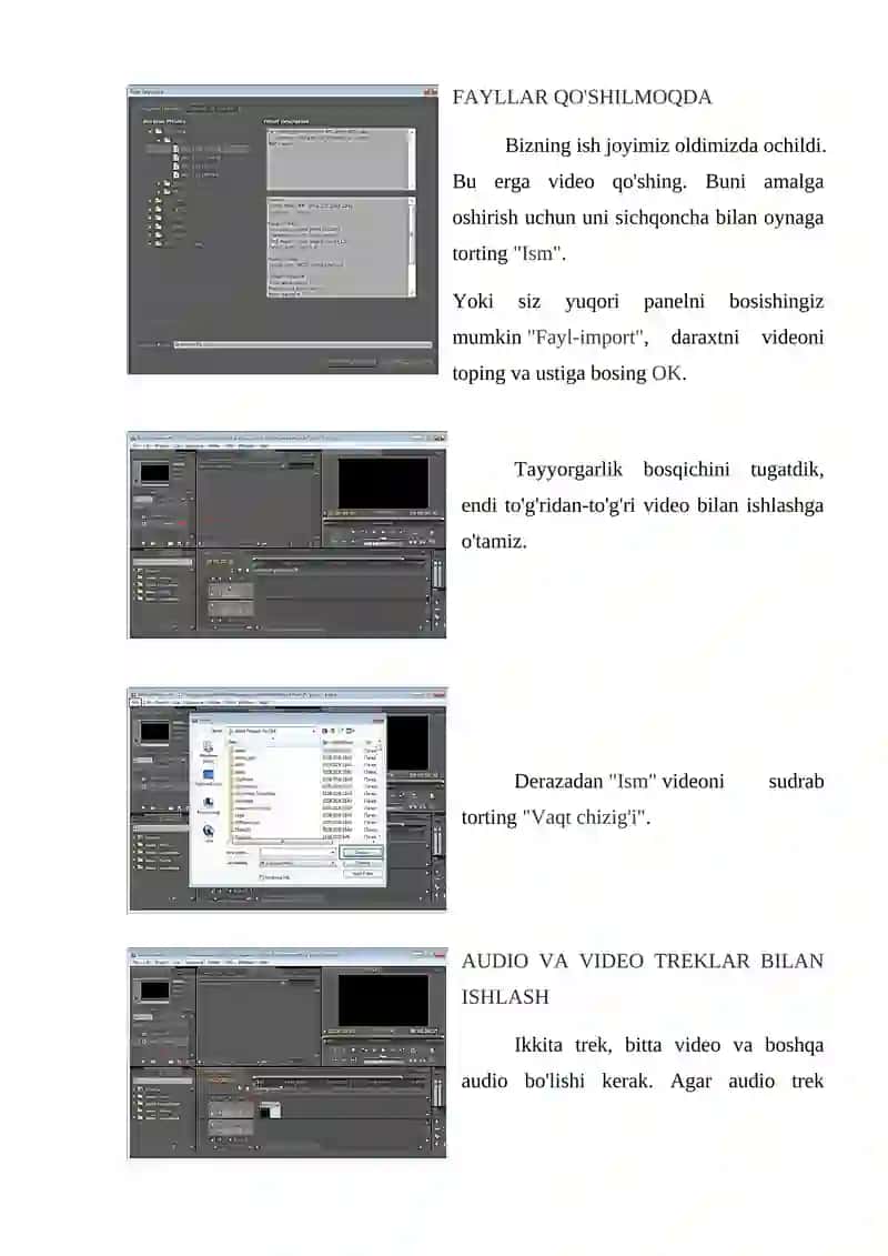 "Adobe Premiere dasturida ovozlarni qayta ishlash" 4