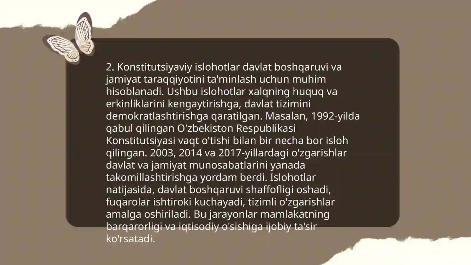 Yangi tahrirdagi O'zbekiston Respublikasi Konstitutsiyasi 4