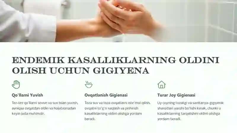 Endemik Kasalliklarning Oldini Olish 4