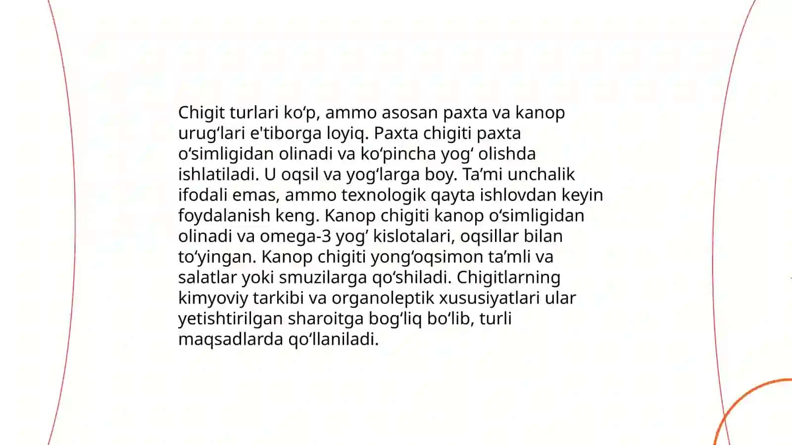 Chigitdan qovurma tayyorlash texnalogiyasi 4