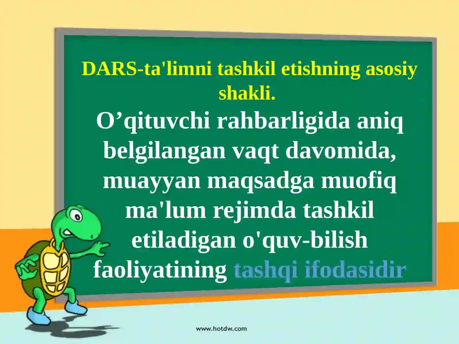 Ta'limni tashkil etish shartlari 4