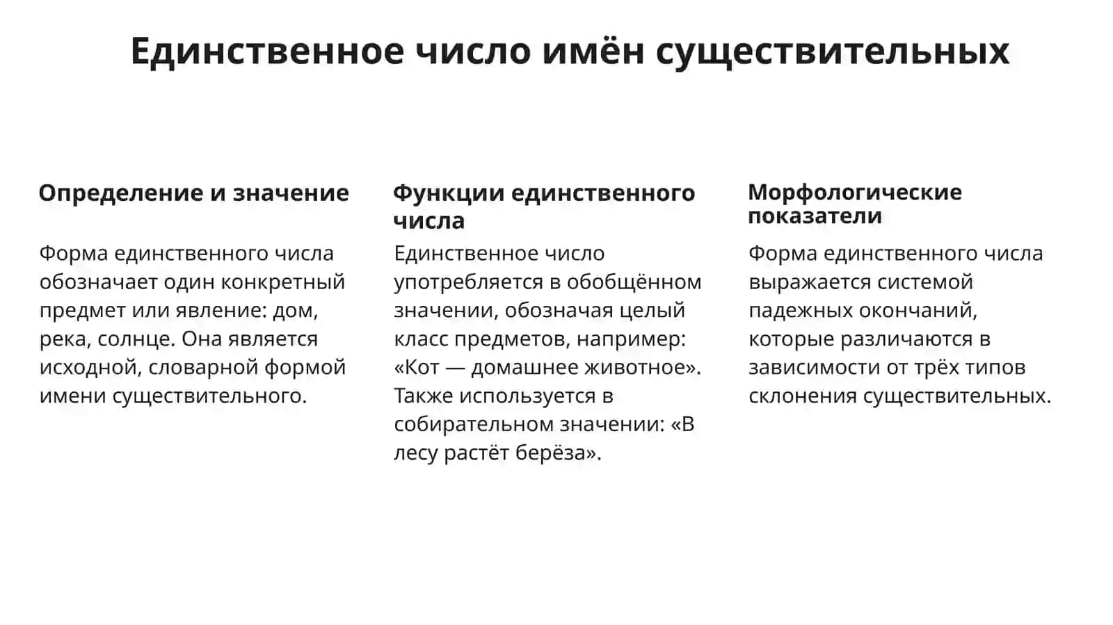 Число имён существительных. Форма числа в русском языке. Способы образования формы множественного числа имени существительного 4