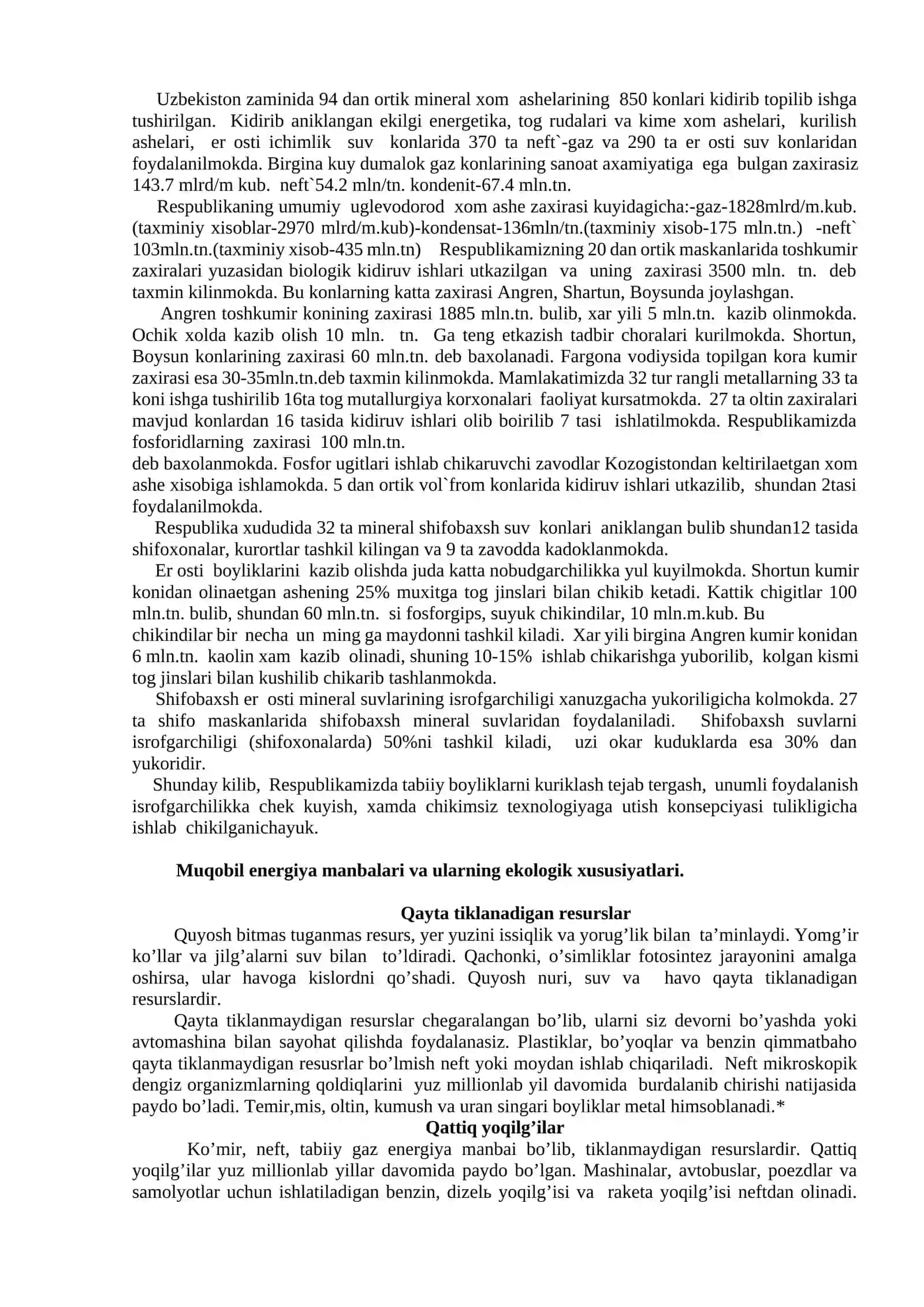TABIATNI MUHOFAZA QILISH 4
