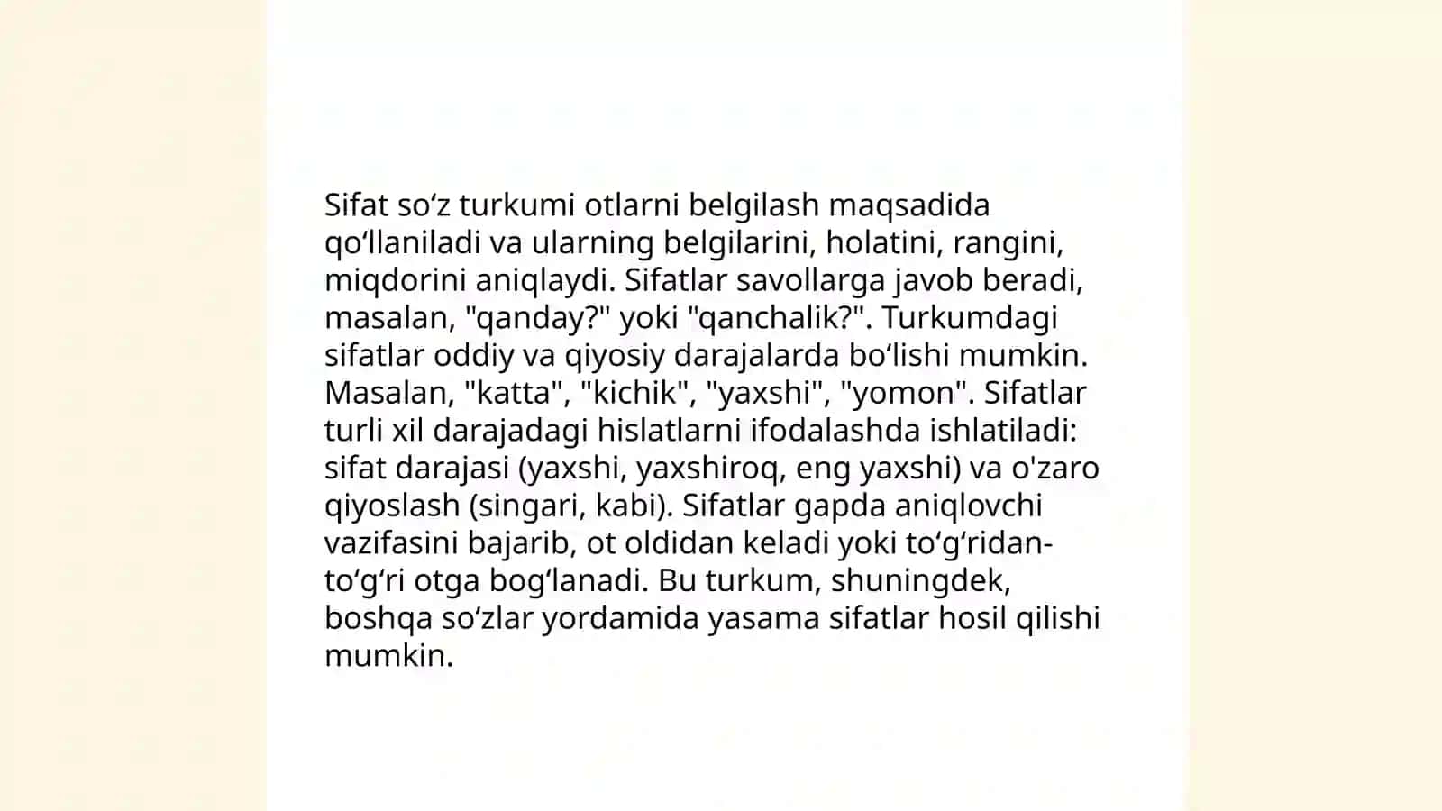 Ona tili fanidan soʻz turkumlari 4