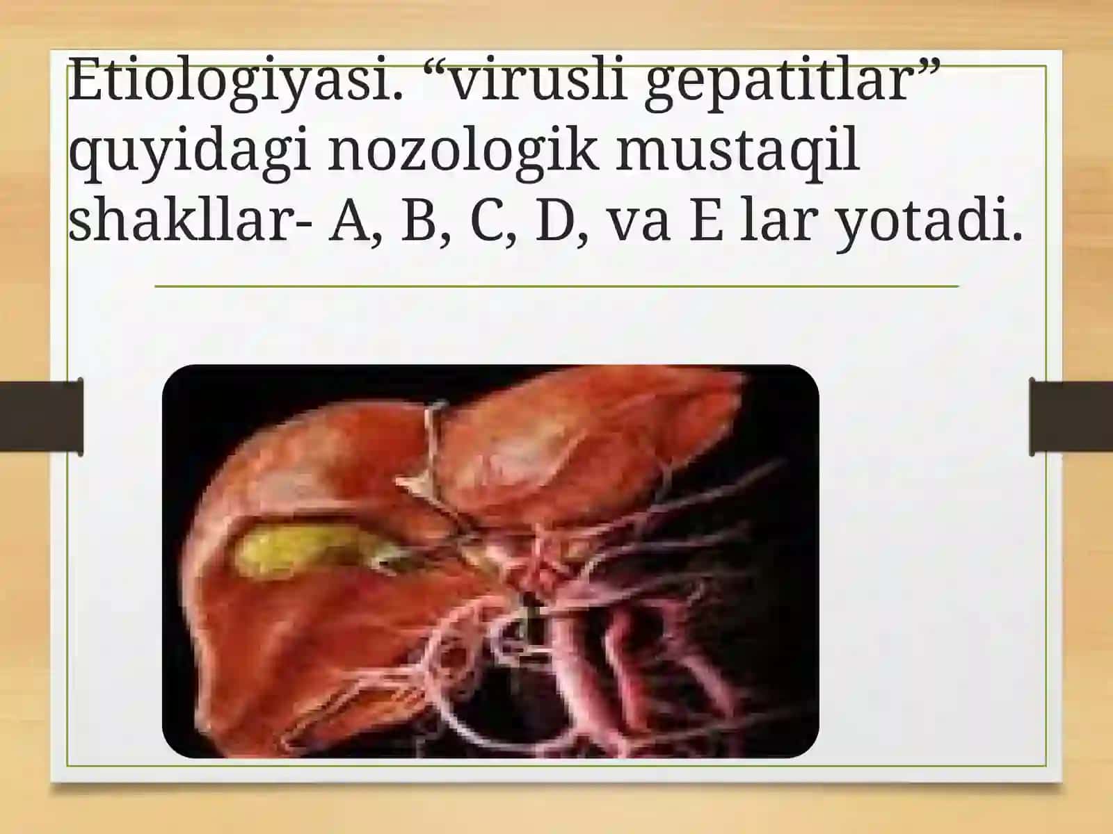 Bakterial va virusli kasalliklarning tarqalishi, yuqishi va ularni oldini olish choralari (virusli gepatit) 4