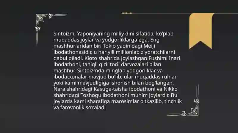 Sintaizm diniy falsafiy talimoti 4