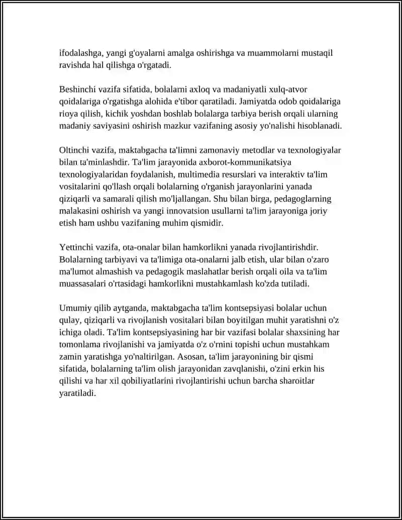 MAKTABGACHA TAʼLIM KONSEPSIYASI 4