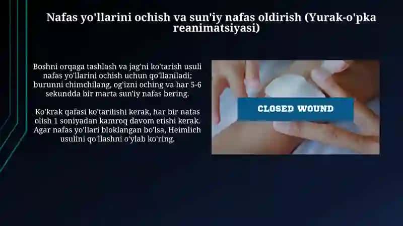 Birinchi yordam kursi 4