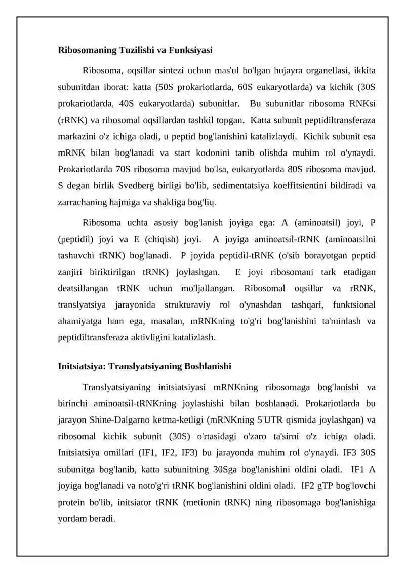 Oqsil biosintezi 4