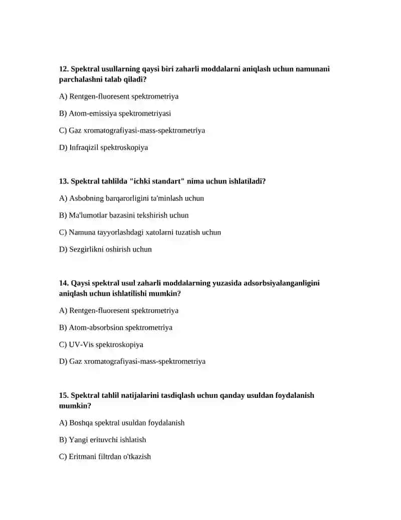Zaharli Moddalar Spektral Analiz 4