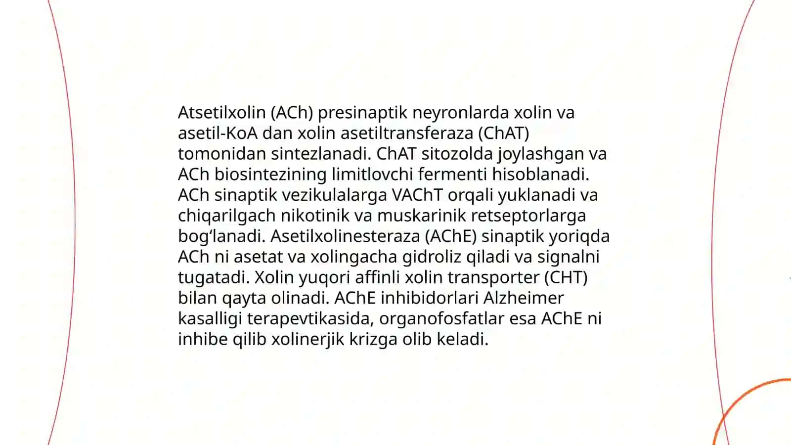 Neyromediatorlar biosintezi, ahamiyati va kasaliklari 4
