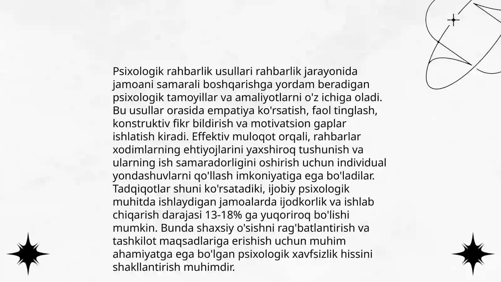 Boshgaruv psixologiyasi.Tibbiyotda boshqarish usullari 4