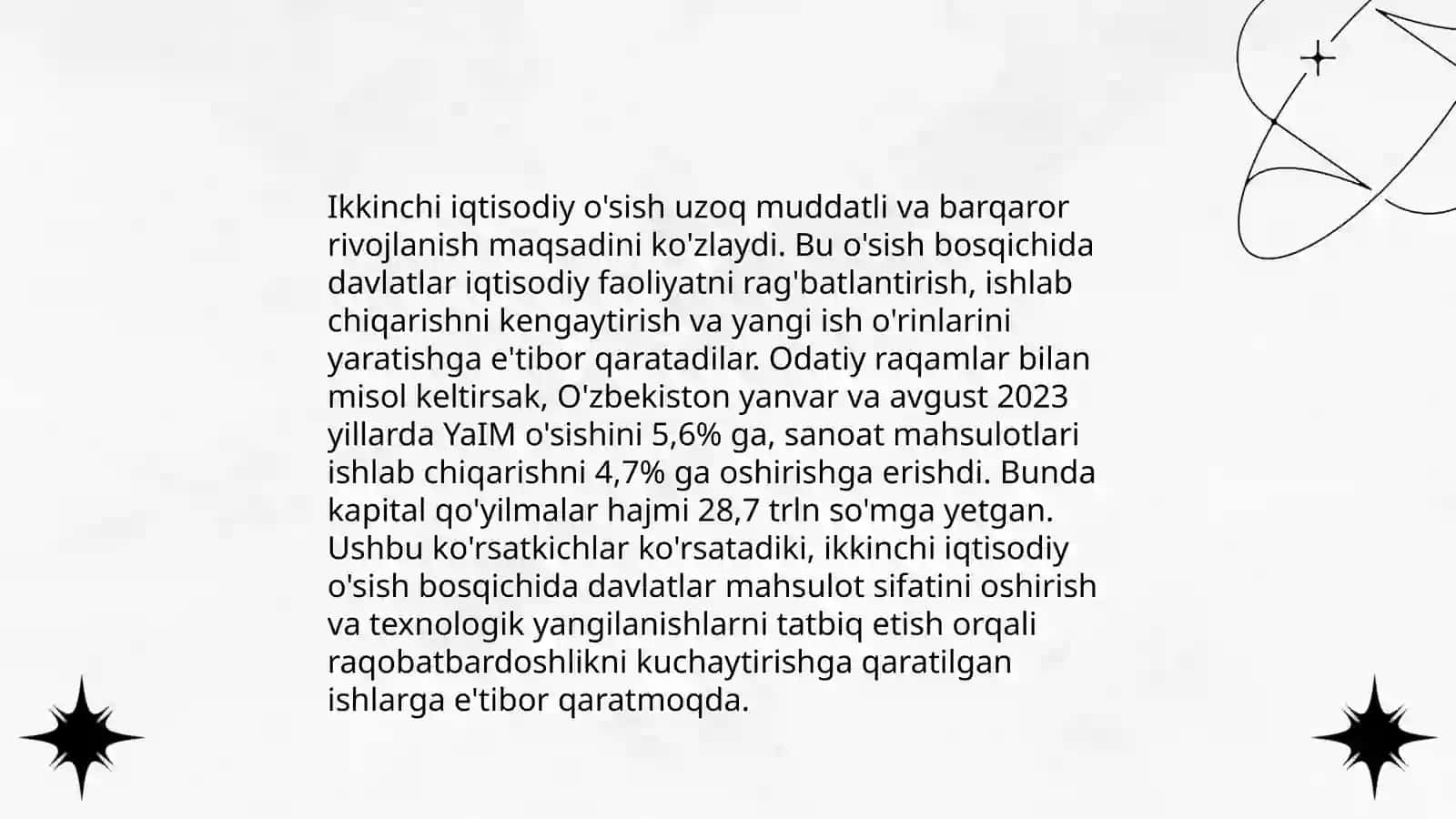 Iqtisodiy o'sish turlari 4