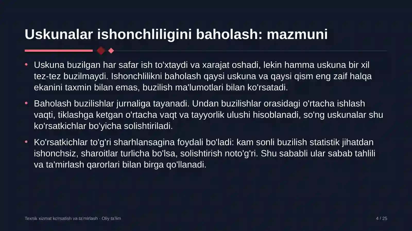 elektr podstansiyalarida uskunalarning ishonchliligini baholash 2815 4