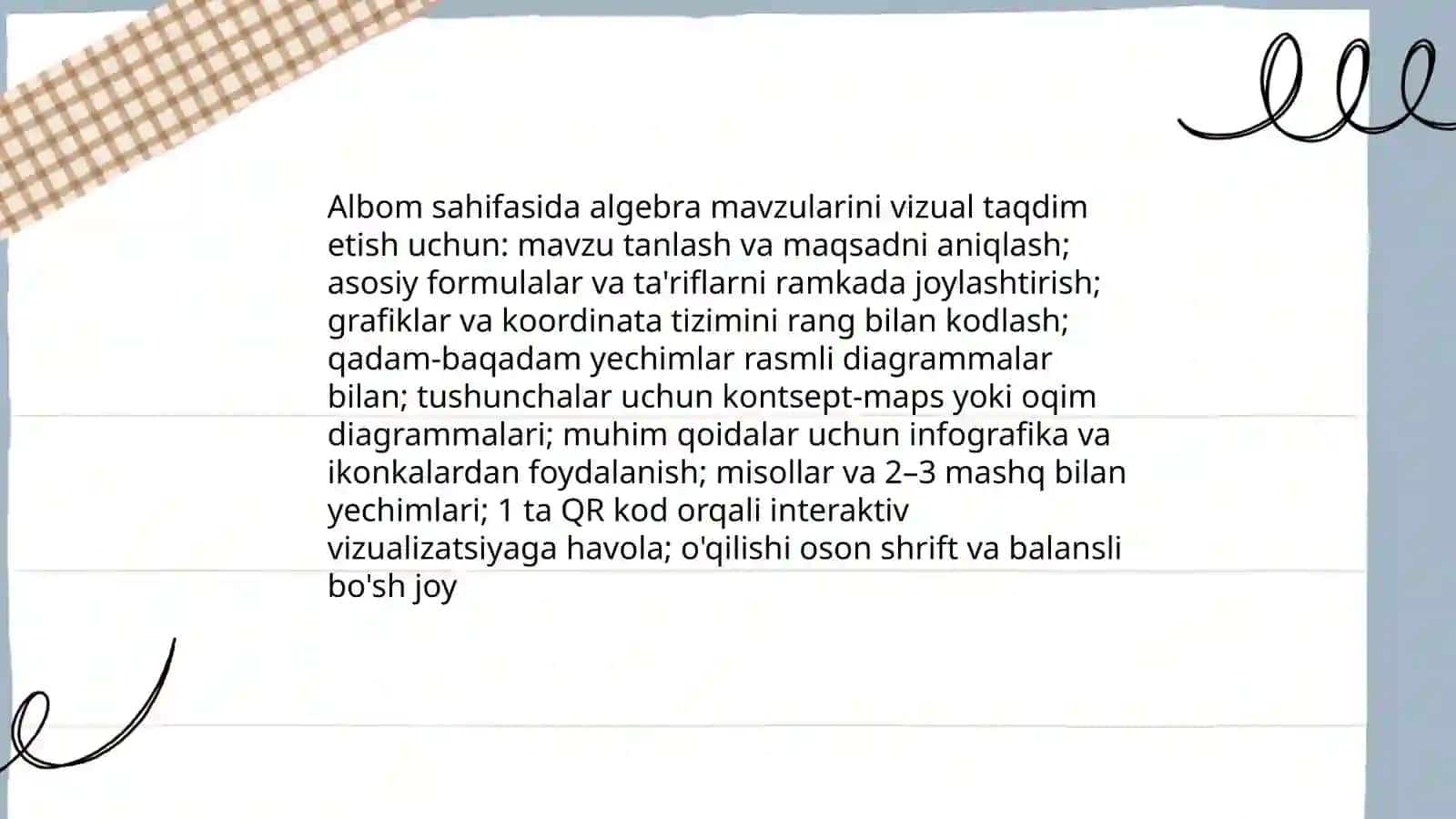 Matematikadan gazeta va albomlar tayyorlash 4