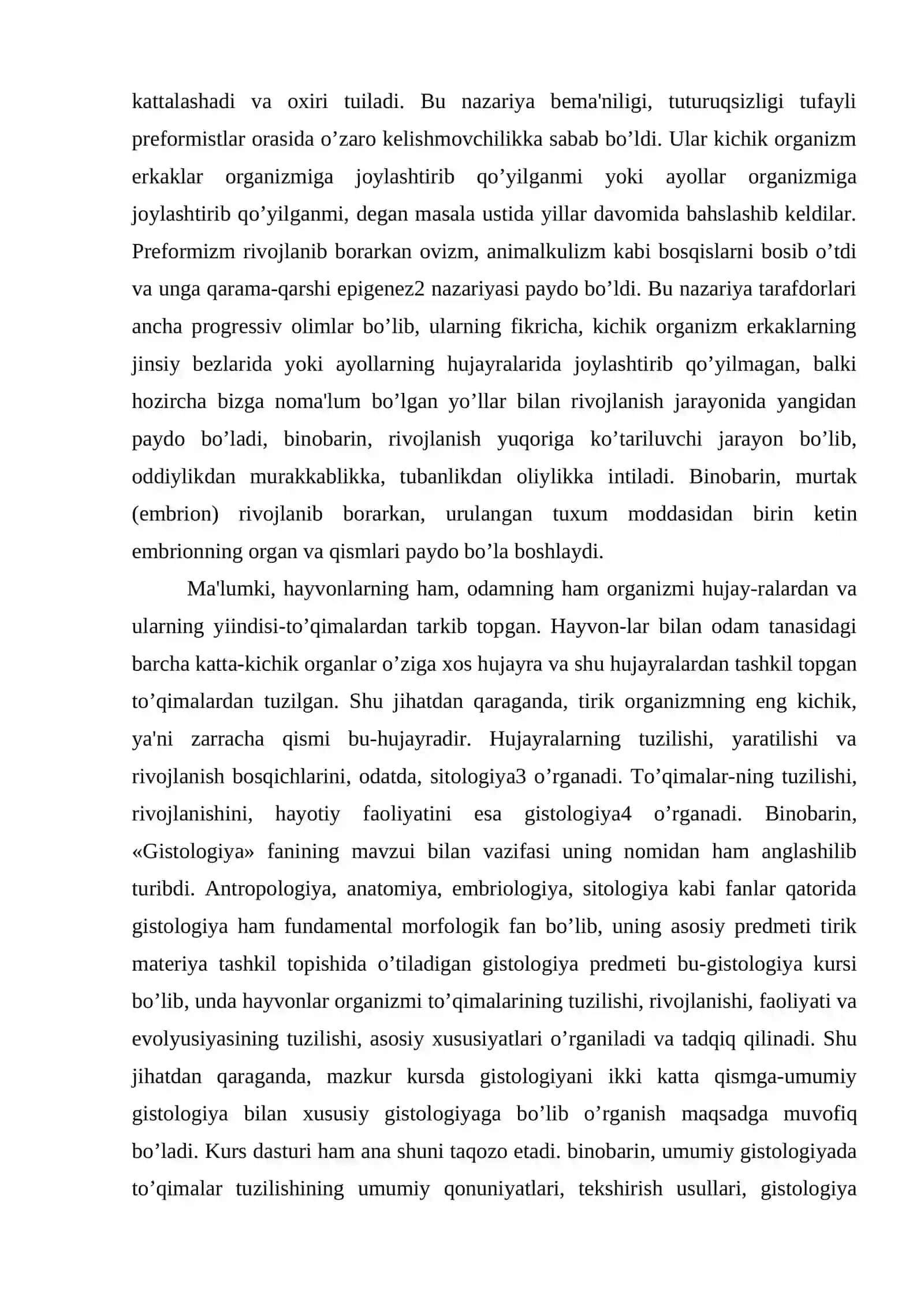 Gistologiya fanining mazmuni va vazifasi 4