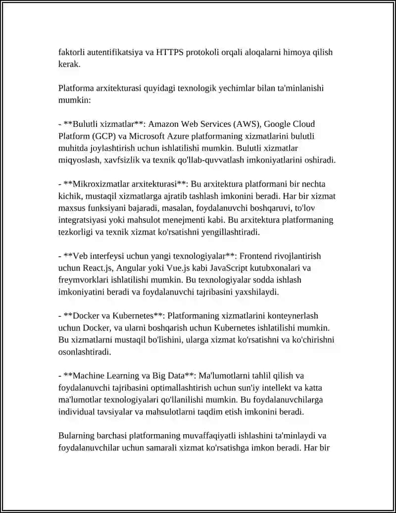 MAHALLIY MAHSULOTLAR UCHUN ONLAYN EKSPORT PLATFORMASI 4