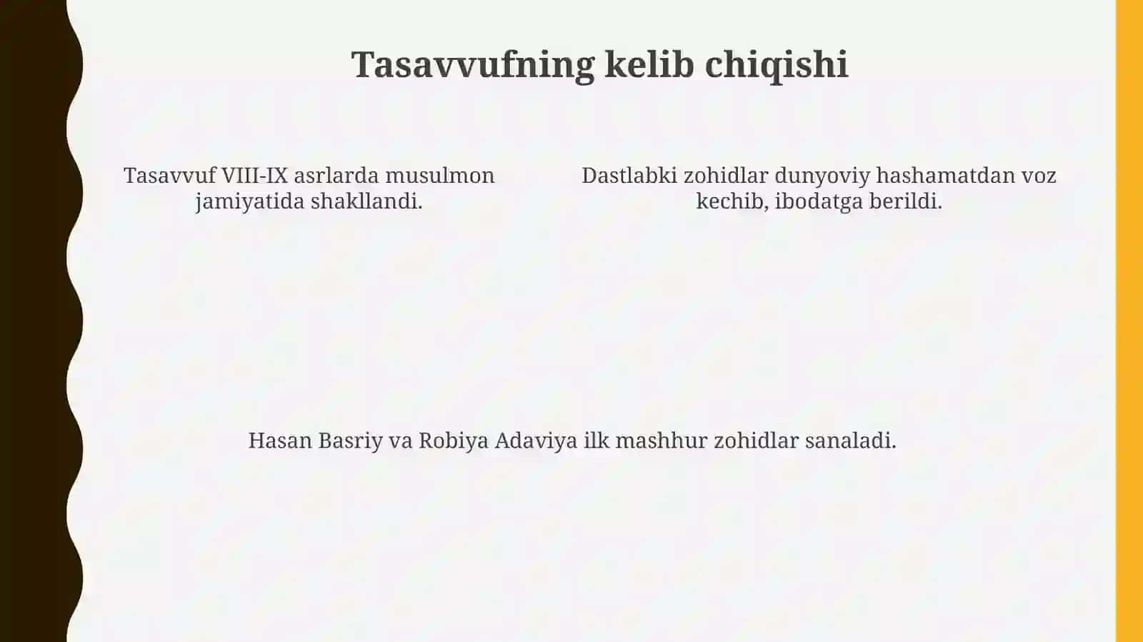 Tasavvuf ta’limoti va tariqatlari 4