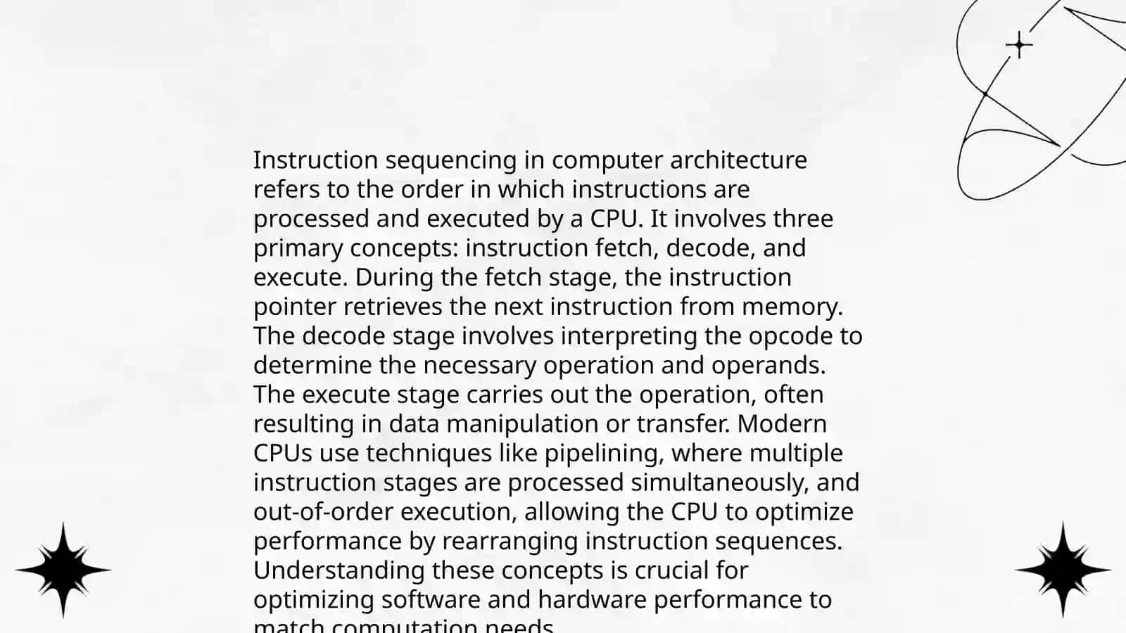 Sequencing of Instructions 4