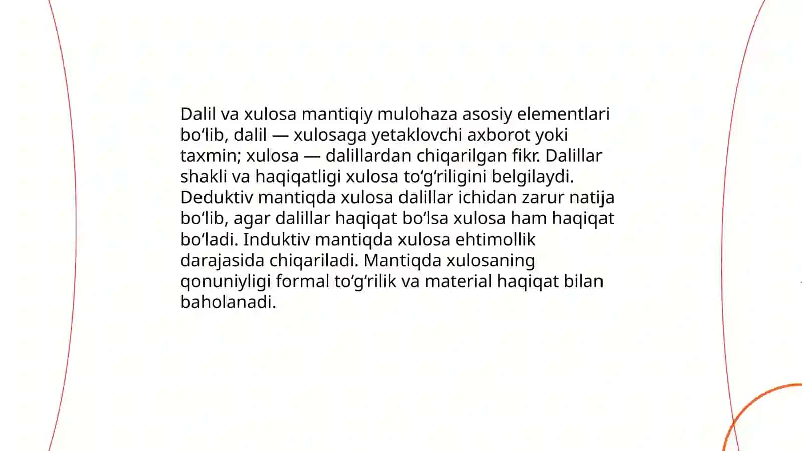 Mantiq. Tushunchalar. Sofizm 4