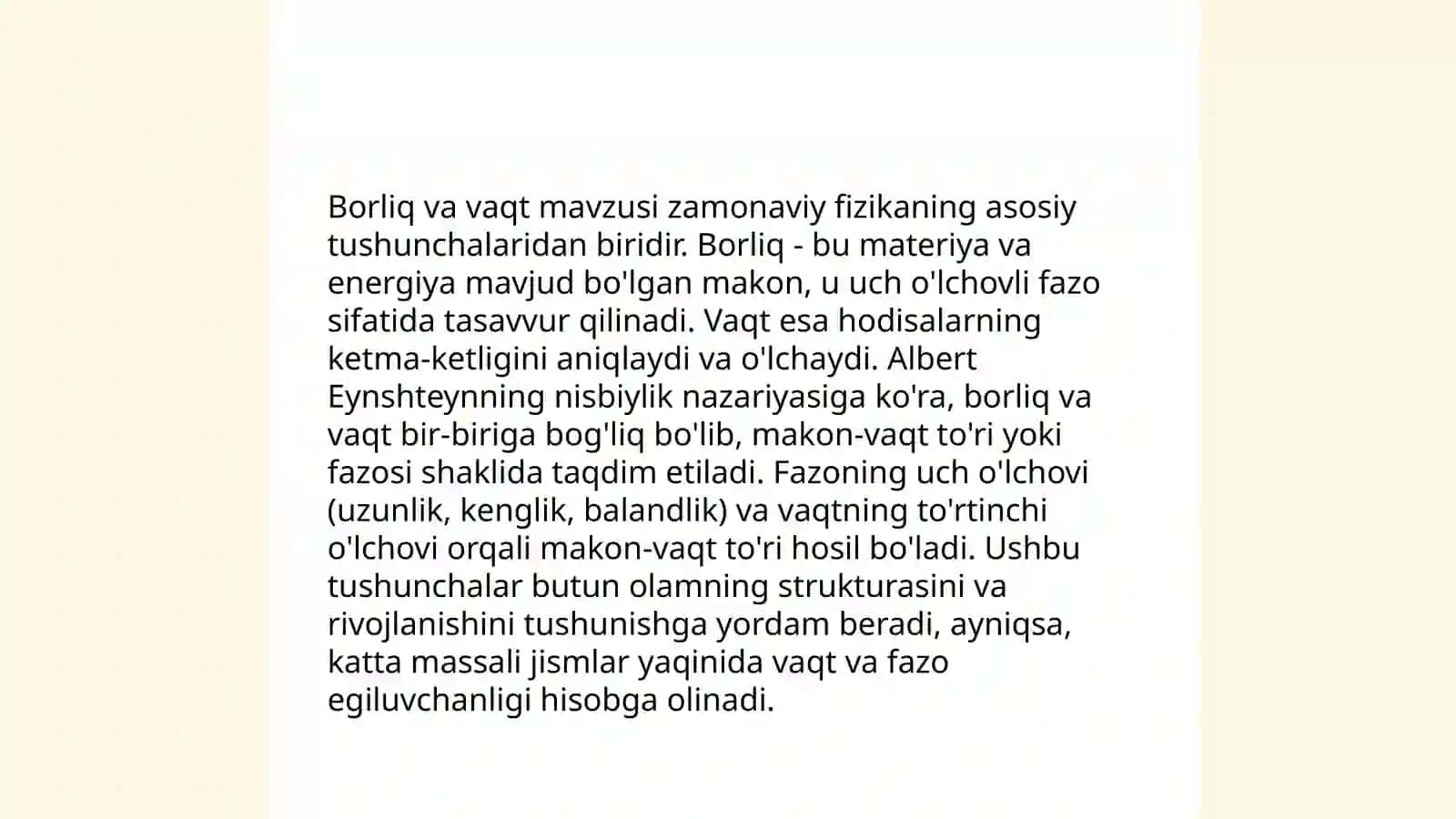 Borliq falsafasi 4