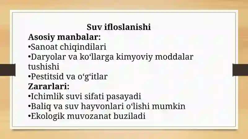 ATROF MUHITNING KIMYOVIY IFLOSLANISHI 4