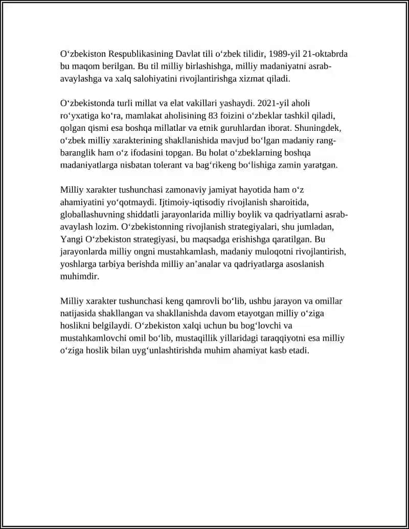 SOTSIAL PSIXOLOGIYADA MILLIY XARAKTER 4
