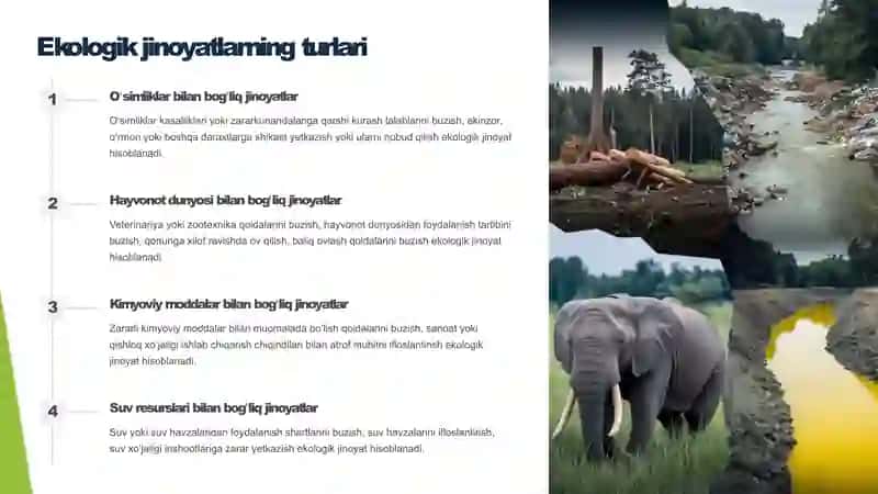 Ekologiya sohasidagi jinoyatlar 4