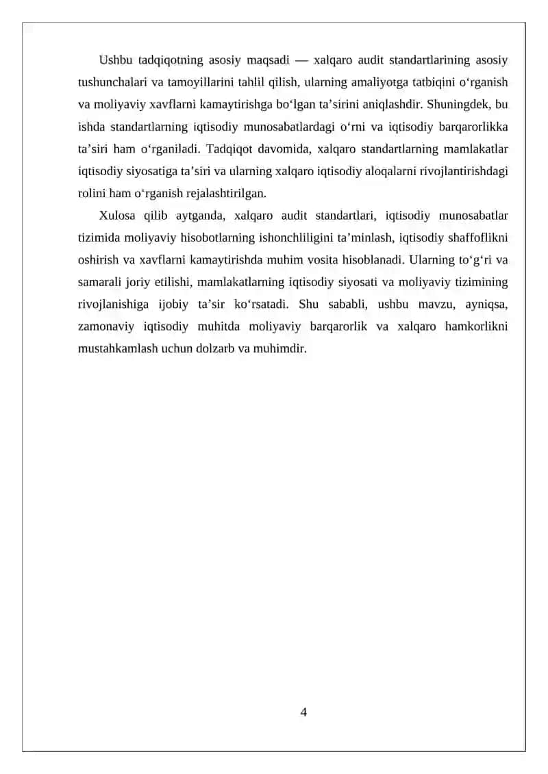 Xalqaro Audit Standartlari 4
