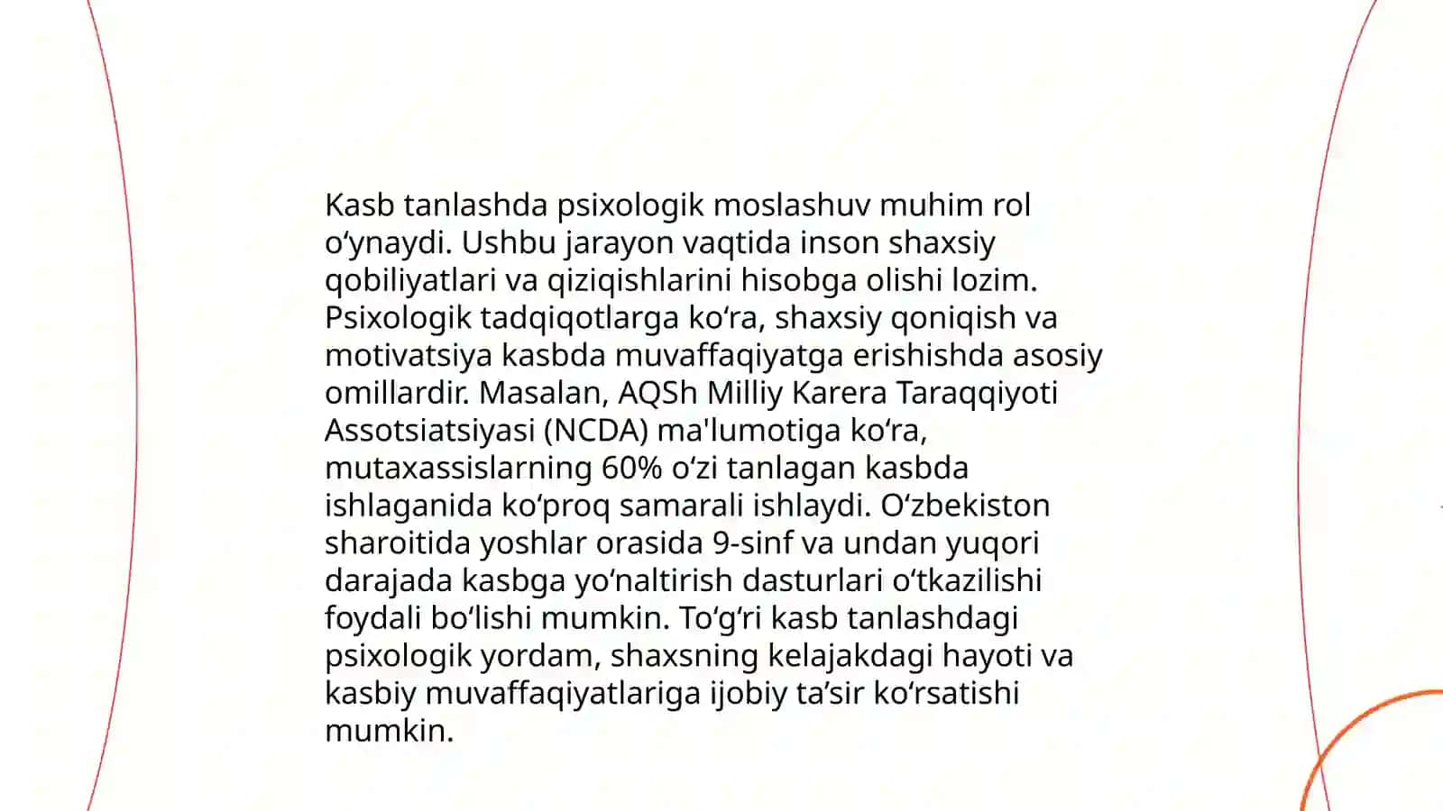 Kasbga ko‘nikish haqida tushuncha 4