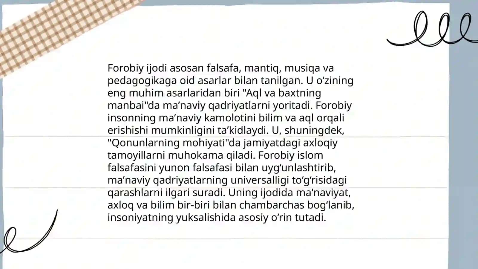 Yuksak maʼnaviyat yoshlarni tarbiyalashda Oʻrta Osiyo allomalarining ilmiy merosining oʻrni 4