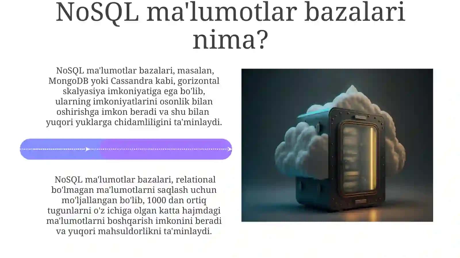 NoSQL MA‘LUMOTLAR BAZASI 4