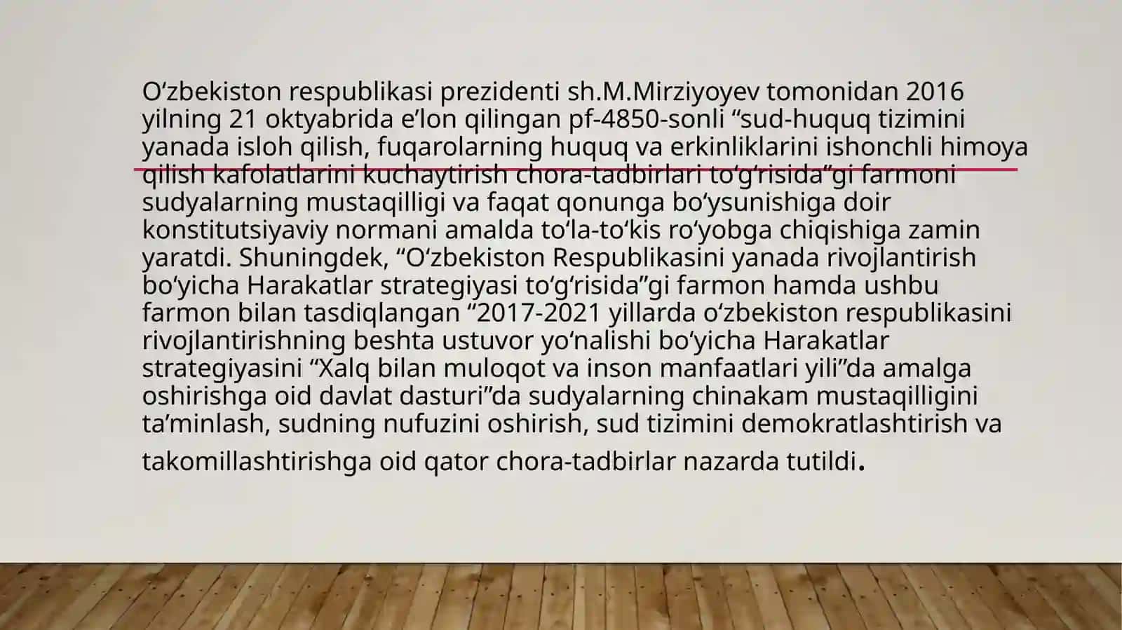 Sud hokimiyatining mustaqillligi kafolatlari 4