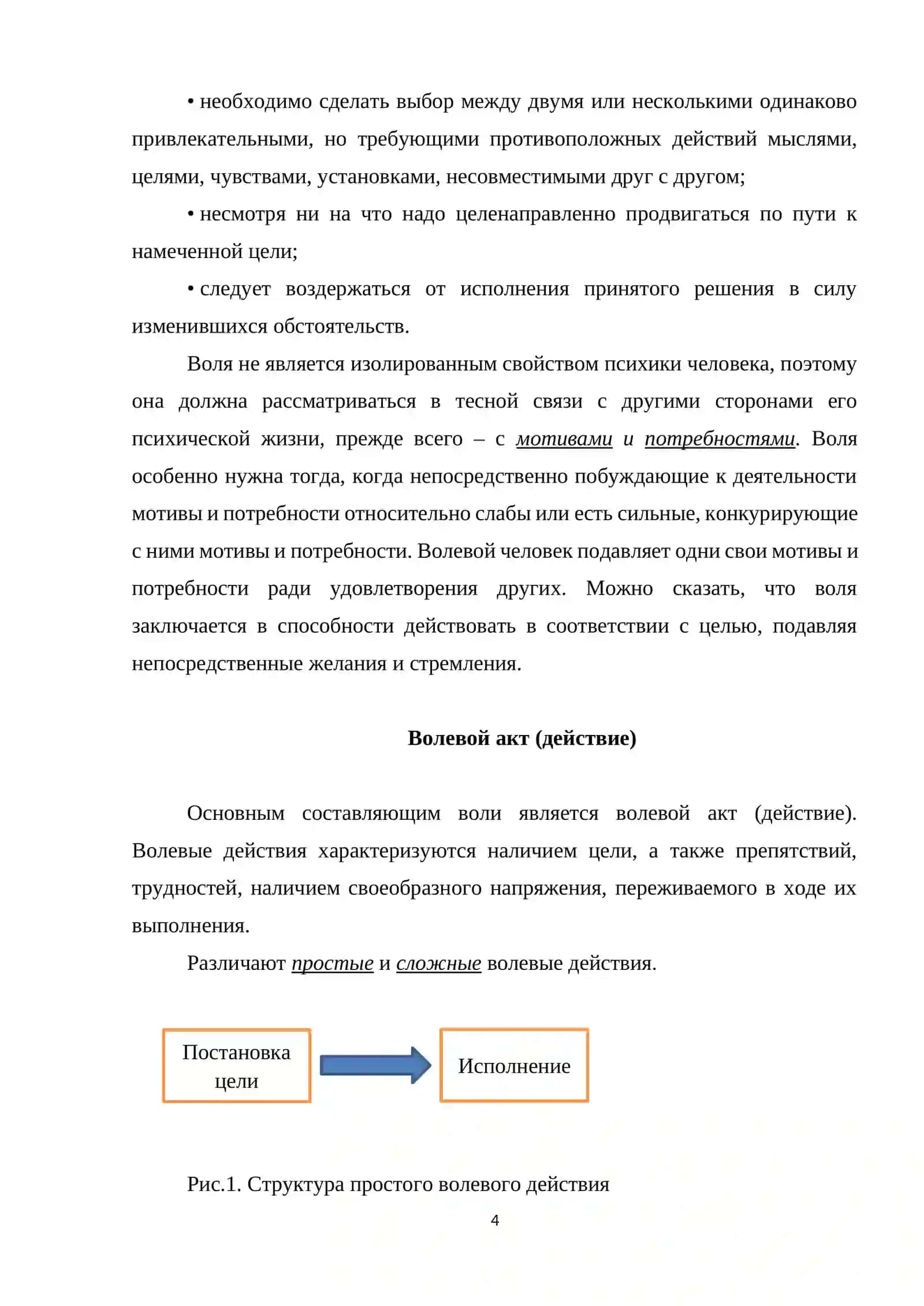 Понятие воли 4