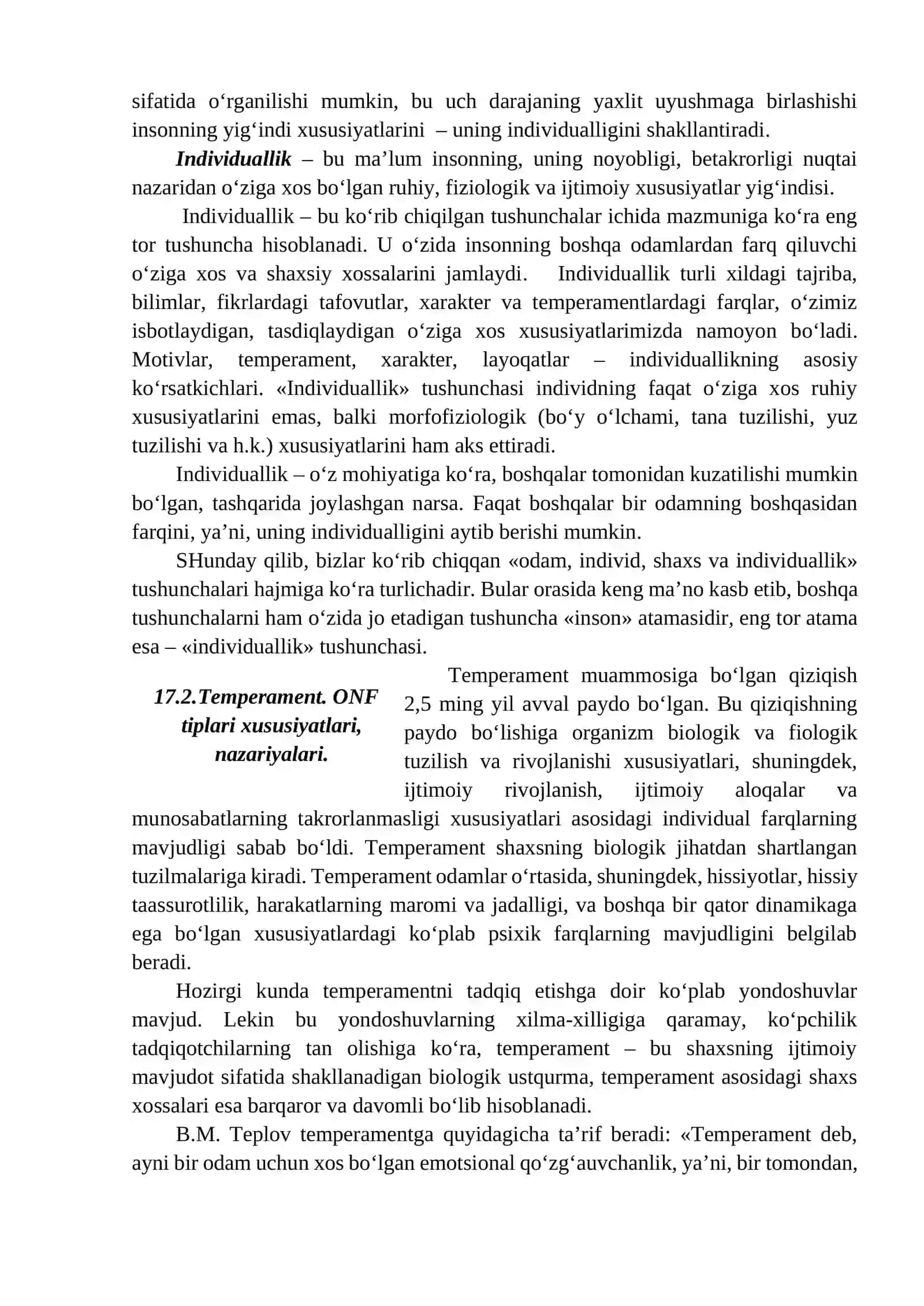 TEMPERAMENT VA XARAKTER 4