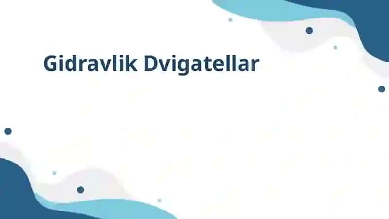 Gidravlik Dvigatellar 4