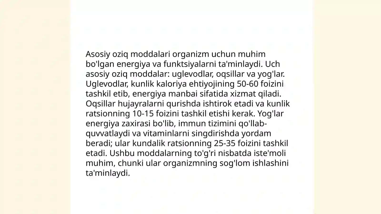 To'g'ri ovqatlanish asoslari 4