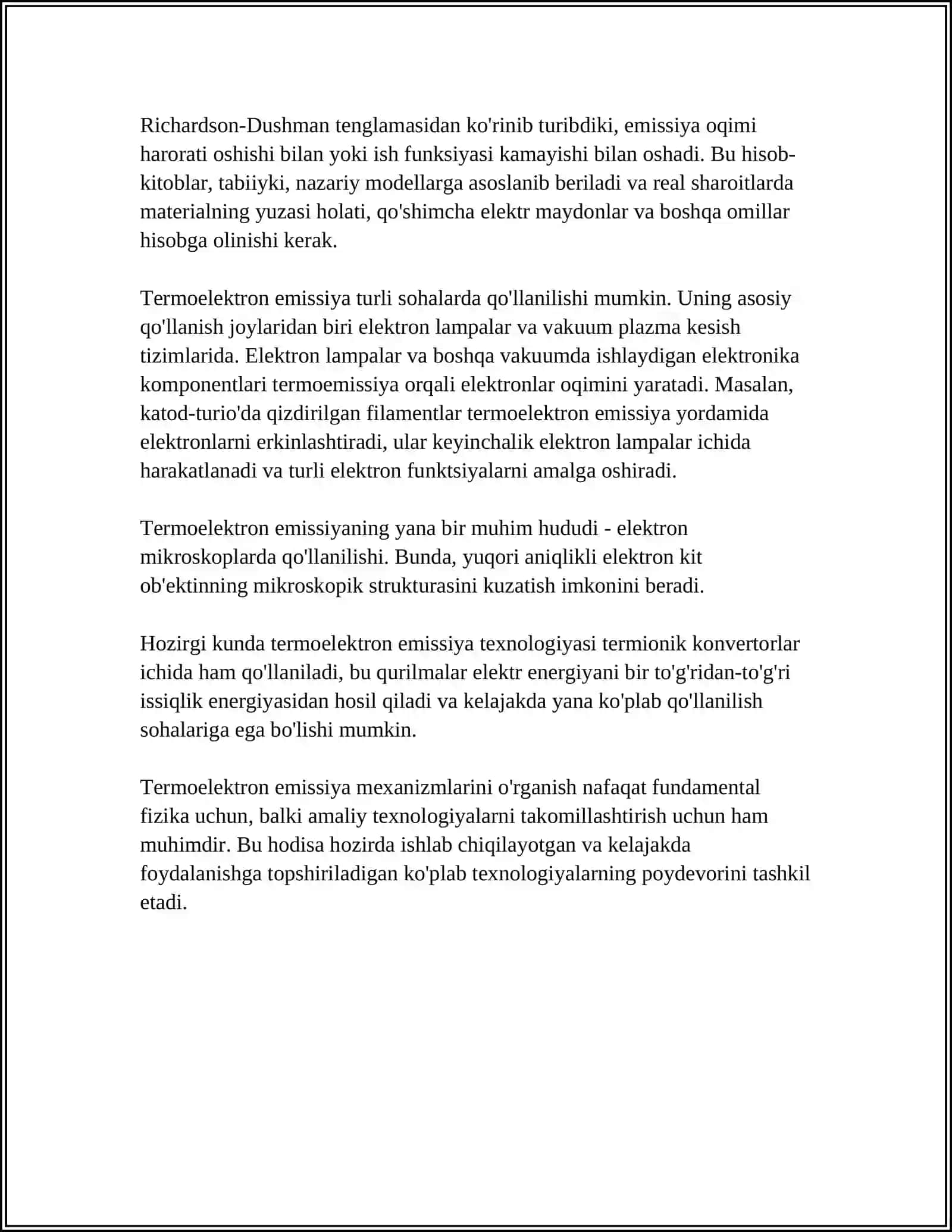 TERMOELEKTRON EMISSIYA 4