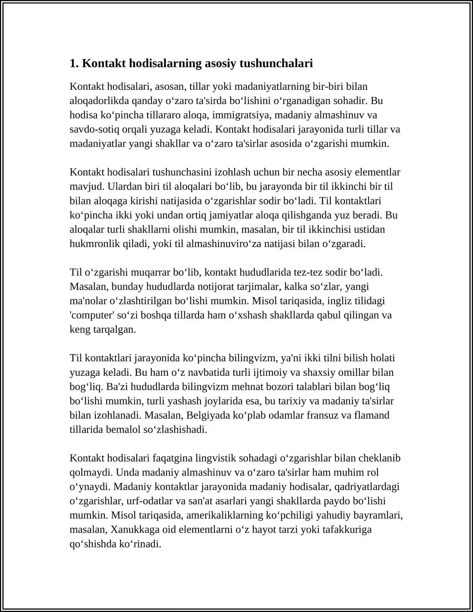 KONTAKT HODISALAR 4