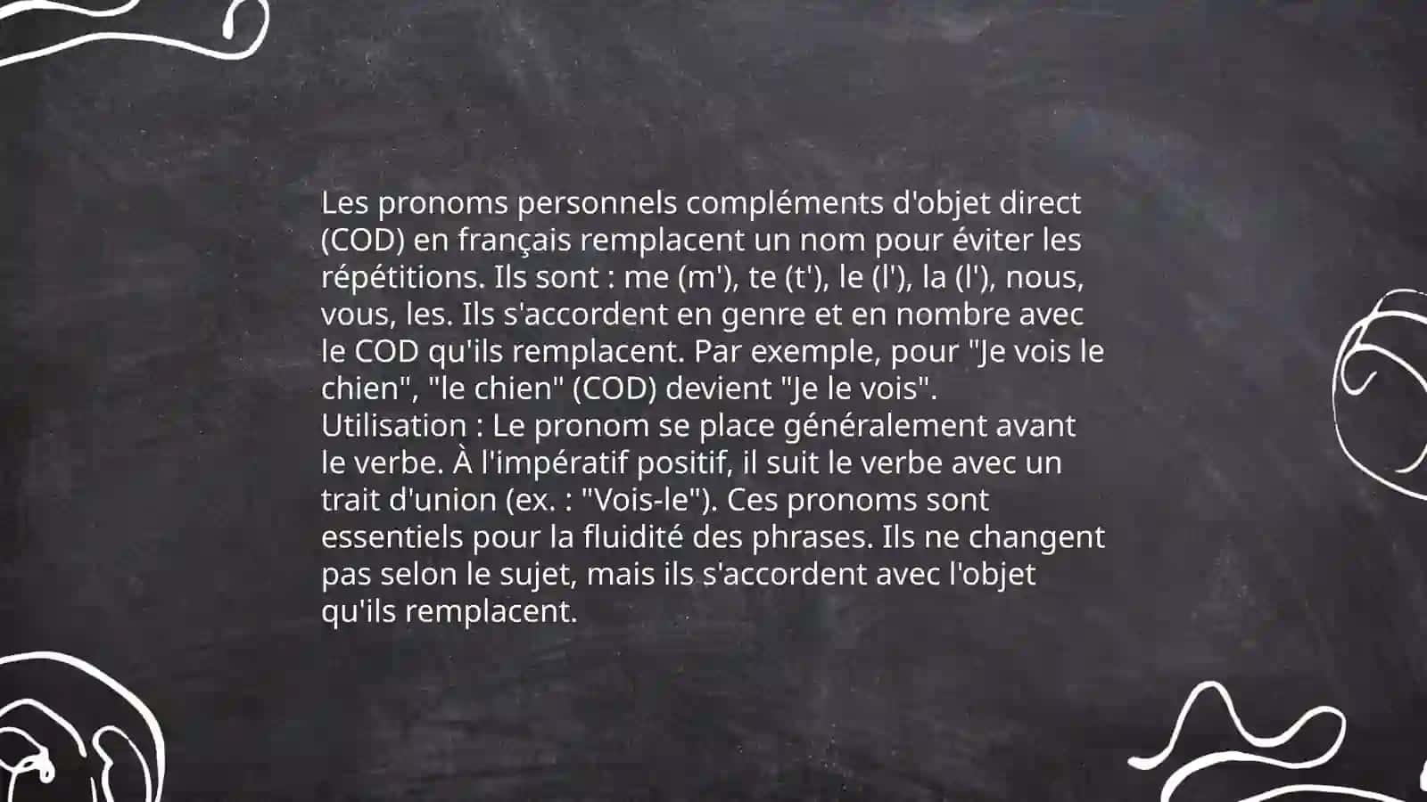 Les pronoms personnels.Les pronoms personnels complements 4