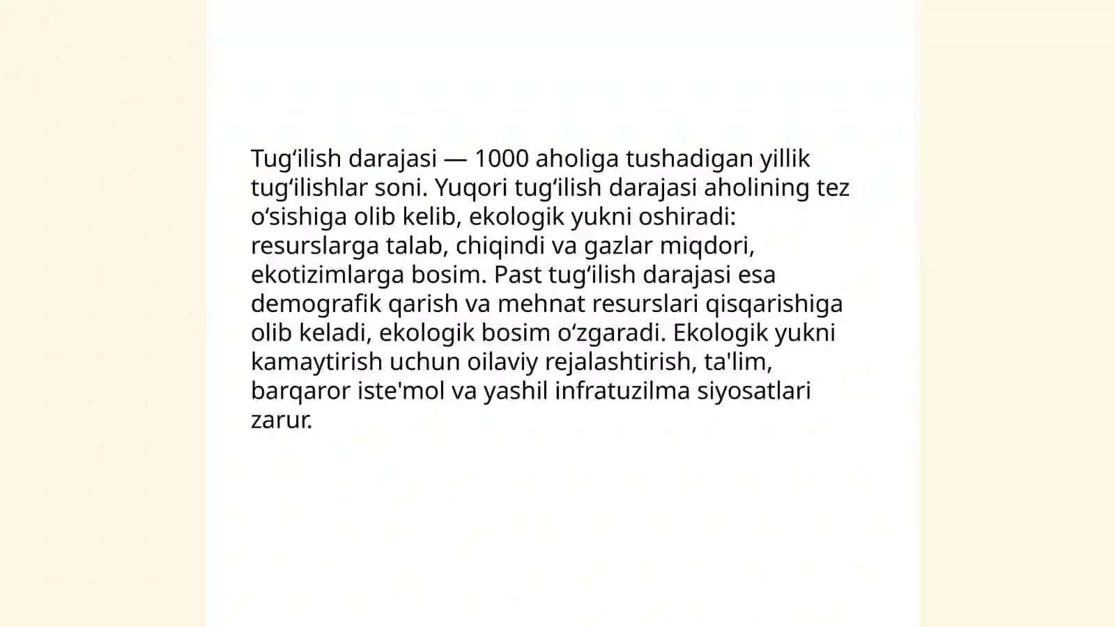 Demografiya va ekologiya 4