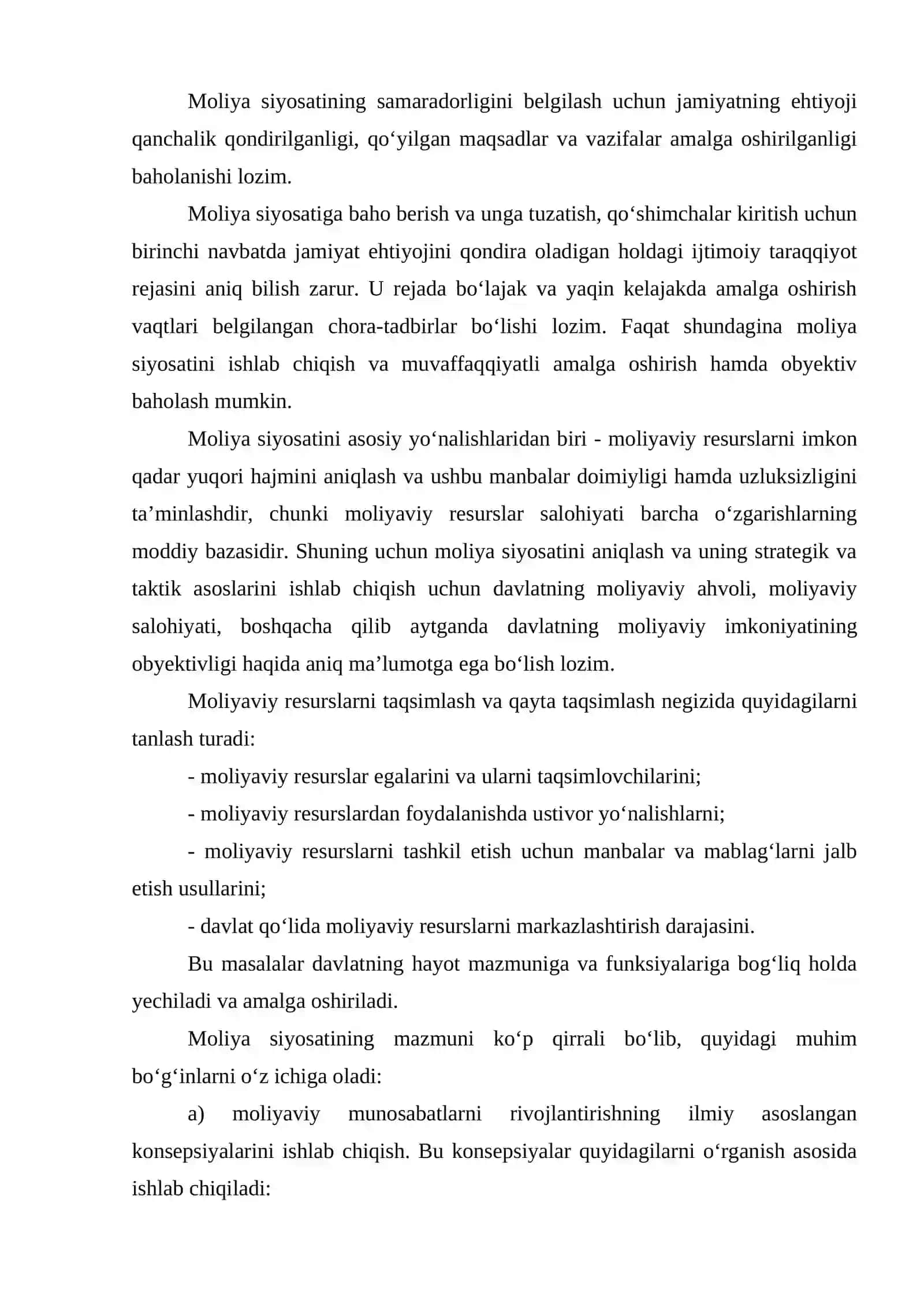 Moliyaviy siyosatning mazmuni va tamoillari 4