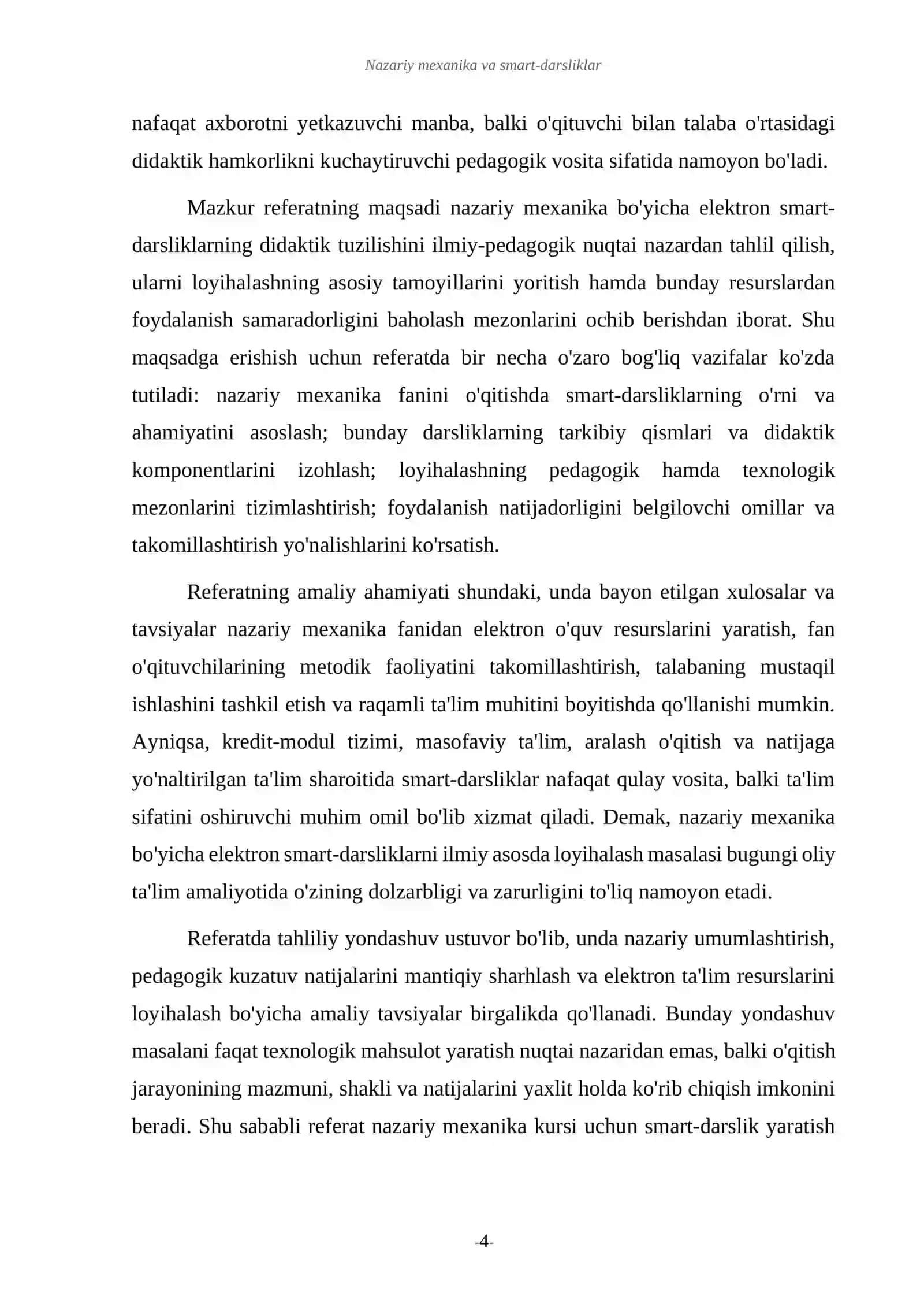 Nazariy mexanika va smart-darsliklar 4