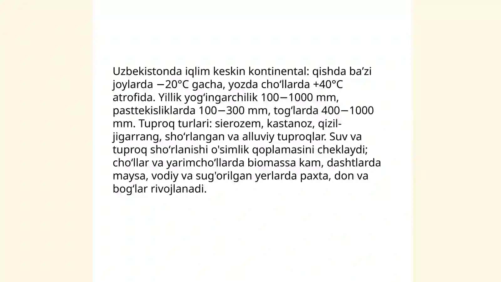 O'zbekistonni o'simlik qoplami 4