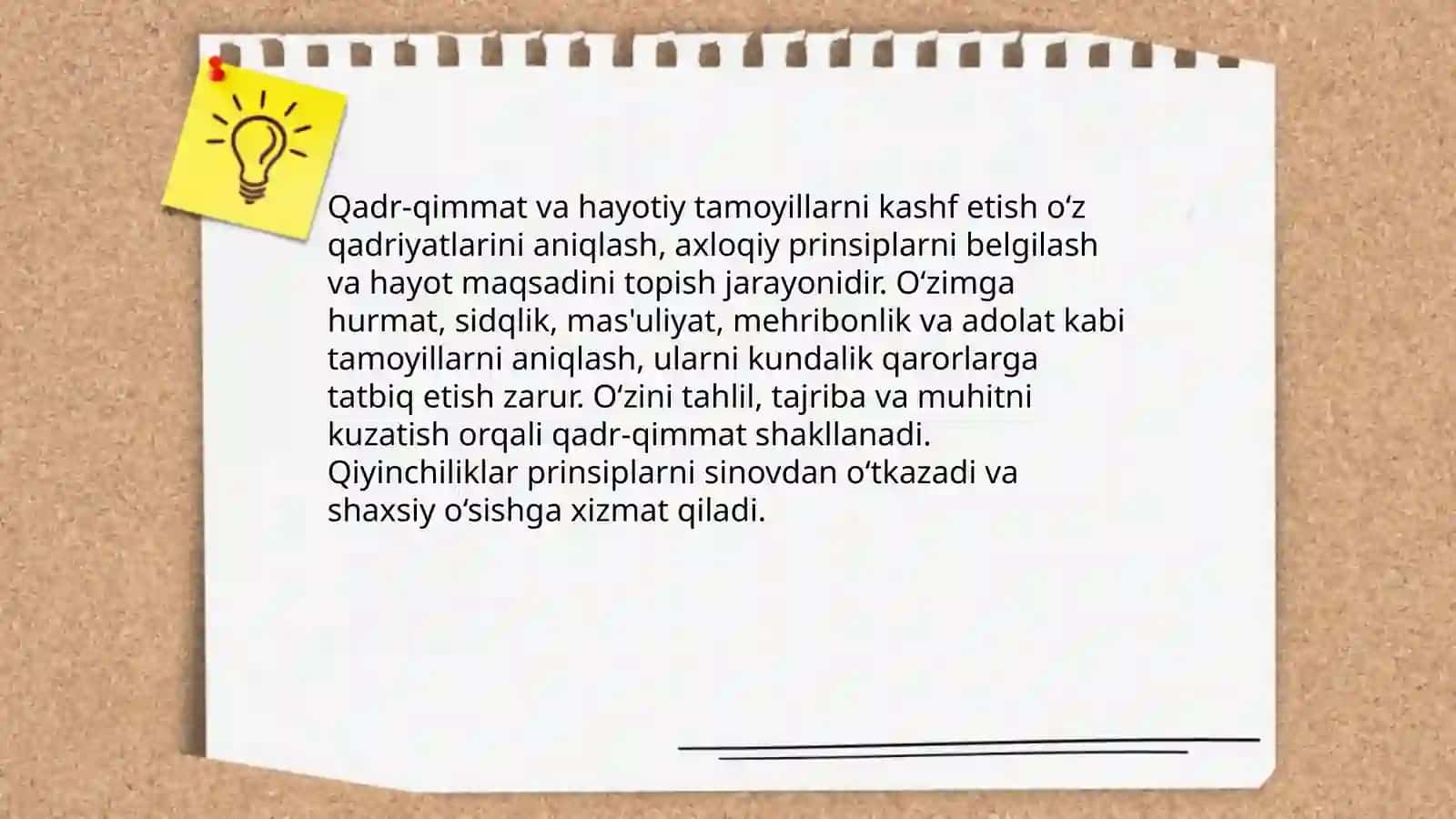 Men qanday insonman. Öz oʻzimni kashf etish 4
