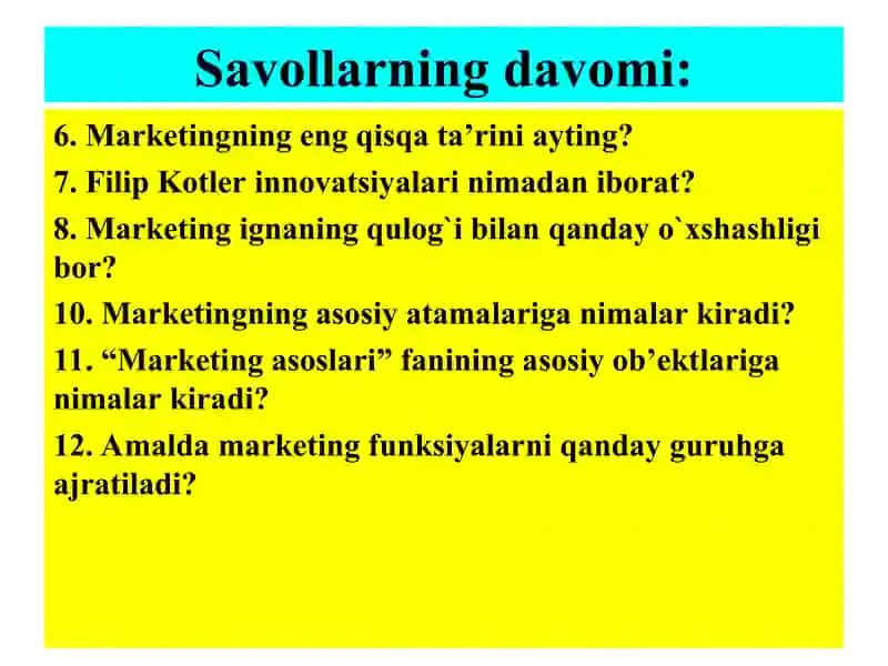 Marketingning mohiyati va maqsadi 4